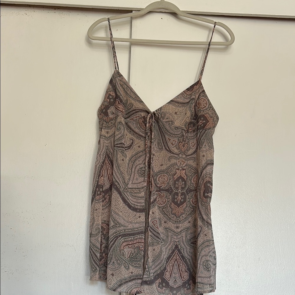 Victoria Secret Paisley Print Spaghetti Strap lingerie size large and medium